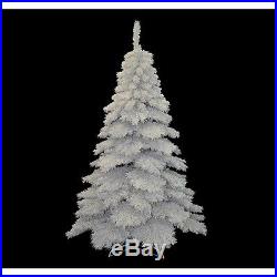 6.9FT Flocked Christmas Tree 768 Leaf Tips Holiday Decor Hooked Branches Stand