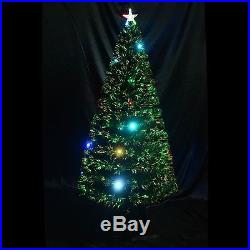 6' Artificial Christmas Scattered Light Optical Fiber Tree Holiday Indoor