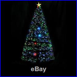 6' Artificial Christmas Scattered Light Optical Fiber Tree Holiday Indoor