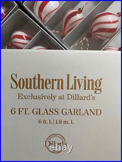 6 Boxes New Glass Christmas Tree Garland 6 FT Each Southern Living Dillards