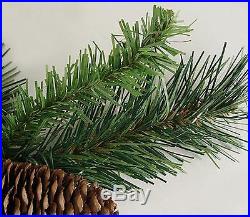 6' Dakota Red Pine Commercial Artificial Christmas Wreath Warm White LED