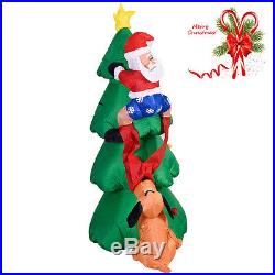 6 FT Airblown Inflatable Christmas Tree Santa Decor Lighted Lawn Yard Outdoor