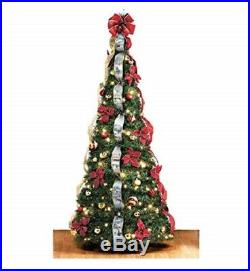 6 FT Christmas Thomas Kinkade Lighted Pop up Collectible tree Decoration