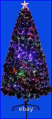 6 FT Christmas Tree Fiber Optic Multi-Color Indoor Only