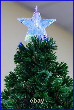 6 FT Christmas Tree Fiber Optic Multi-Color Indoor Only