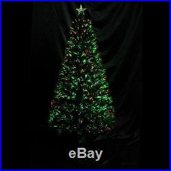 6 FT Indoor Artificial Fiber Optic Christmas Tree Light Up Home Xmas Decoration
