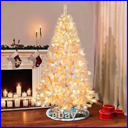 6-Foot Artificial Christmas Tree with 300 LED Lights and 600 Bendable Branches