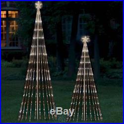 6 Foot Outdoor Light Show Christmas Tree Lawn Yard Decoration Clear LED Lights