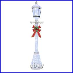 6 Ft. 3D LED Post Light Outdoor Christmas Holiday Decoration in Cool White