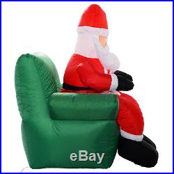 6 Ft Airblown Inflatable Christmas Xmas Santa Claus Sofa Decor Lawn Yard Outdoor