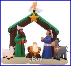6 Ft Christmas Inflatable Lighted Nativity Scene Decor Outdoor Yard Decoration