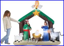 6 Ft Christmas Inflatable Lighted Nativity Scene Decor Outdoor Yard Decoration