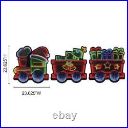 6' LED Christmas Train with Gift Present Infinity Light Outdoor Yard Holiday Decor