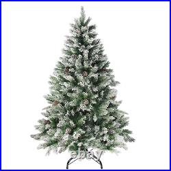 6' Medium Flocked Angel Pine Artificial Christmas Tree Unlit