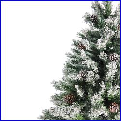 6' Medium Flocked Angel Pine Artificial Christmas Tree Unlit