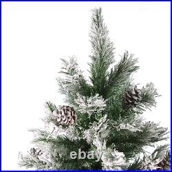 6' Medium Flocked Angel Pine Artificial Christmas Tree Unlit