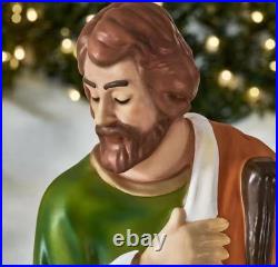 6-Piece LED Nativity Scene Christmas Yard Decoration! Brand New 2025! 