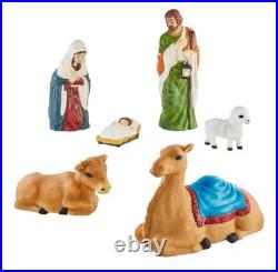 6-Piece LED Nativity Scene Christmas Yard Decoration! Brand New 2025! 