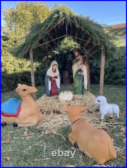 6-Piece LED Nativity Scene Christmas Yard Decoration! Brand New 2025! 