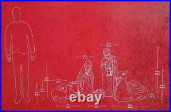 6-Piece LED Nativity Scene Christmas Yard Decoration! Brand New 2025! 