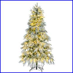 6' Pre-Lighted Spruce Edelweiss Christmas Tree with Multi-Color LED Lights NEW