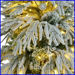 6' Pre-Lighted Spruce Edelweiss Christmas Tree with Multi-Color LED Lights NEW