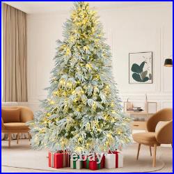 6' Pre-Lighted Spruce Edelweiss Christmas Tree with Multi-Color LED Lights NEW