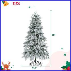 6' Pre-Lighted Spruce Edelweiss Christmas Tree with Multi-Color LED Lights NEW