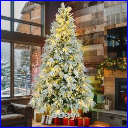 6' Pre-Lighted Spruce Edelweiss Christmas Tree with Multi-Color LED Lights NEW