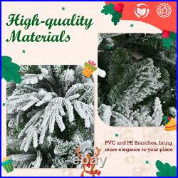 6' Pre-Lighted Spruce Edelweiss Christmas Tree with Multi-Color LED Lights NEW