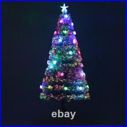 6' Pre-Lit Fiber Optic Artificial Christmas Tree 26 LED Lights White
