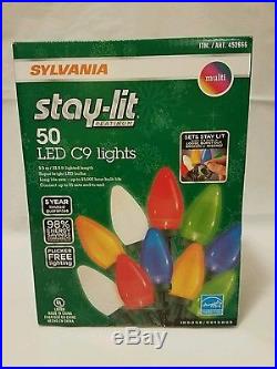 (6 SETS) Sylvania Stay-Lit Platinum LED Indoor/Outdoor Christmas String Lights