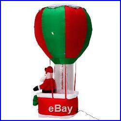 6' Santa Hot Air Balloon Christmas Airblown Inflatable Yard Decor
