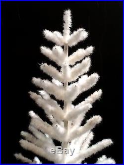 6' WHITE RETRO VINTAGE STYLE REAL GOOSE FEATHER CHRISTMAS TREE White Easter Tree