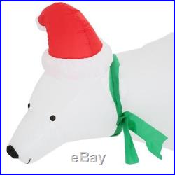 6 ft. Lighted Inflatable Polar Bear Scene Christmas Holiday Outdoor Decorations
