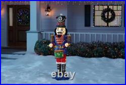 6 ft Nutcracker Soldier Playing Drums 160 LED Lights Christmas? FAST SHIP