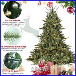 6 ft Pre-Lit Artificial Christmas Tree Class Fir PE/PVC Tree With 500 Light
