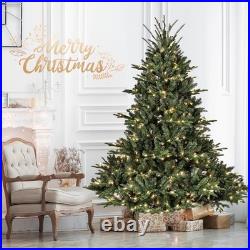 6 ft Pre-Lit Artificial Christmas Tree Class Fir PE/PVC Tree With 500 Light