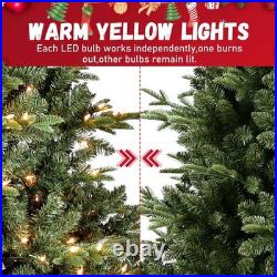 6 ft Pre-Lit Artificial Christmas Tree Class Fir PE/PVC Tree With 500 Light