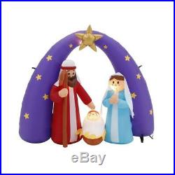 6 ft. Pre-Lit Life Size Airblown Inflatable Nativity Scene christmas baby jesus