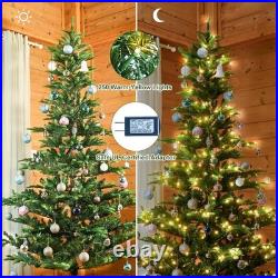 6foot Pre-lit Artificial Christmas Tree Aspen Fir Sparse Fake Xmas Tree with Stand