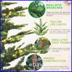 6foot Pre-lit Artificial Christmas Tree Aspen Fir Sparse Fake Xmas Tree with Stand