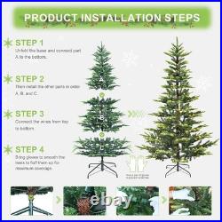 6foot Pre-lit Artificial Christmas Tree Aspen Fir Sparse Fake Xmas Tree with Stand