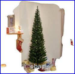 6ft 180cm Green Artificial Pencil Christmas Tree Tall Thin Slim Xmas Pine Tree