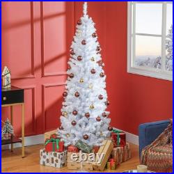 6ft Artificial Christmas Tree Full Tips Foldable Stand Indoor Outdoor Holiday