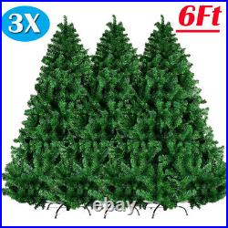 6ft Artificial Christmas Tree Xmas Holiday Season Indoor Outdoor Green With Stand