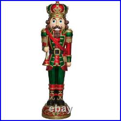 6ft Christmas Nutcracker with Music and LED Lights