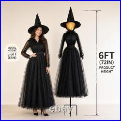 6ft Halloween Holding Hands Witches Outdoor Glowing Decor Prop