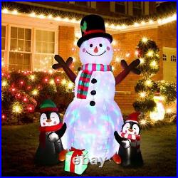 6ft Large Light Up Inflatable Snowman Airblown Penguin Christmas Lawn Decoration