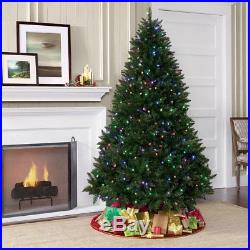 6ft Pre-Lit Green Artificial Christmas Pine Tree with 250 Multi Color Lights